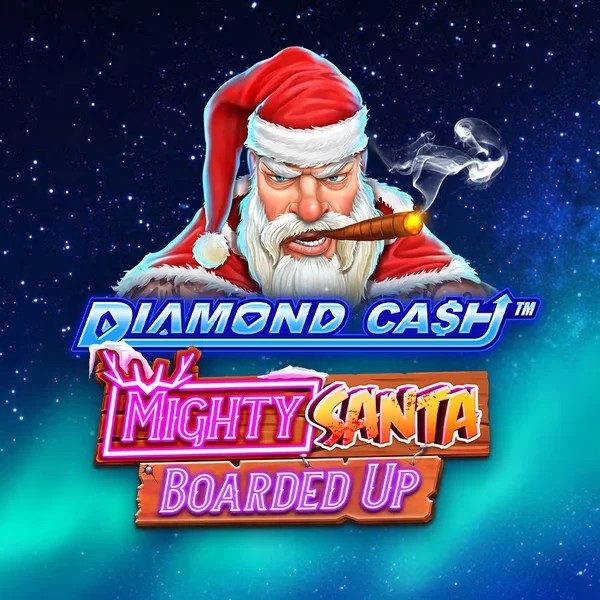 Diamond Cash Mighty Santa Boarded Up logo by Greentube Duffspin Casino