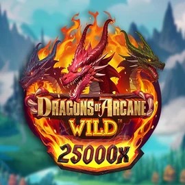Dragons of Arcane Wild logo by Foxium Duffspin Casino