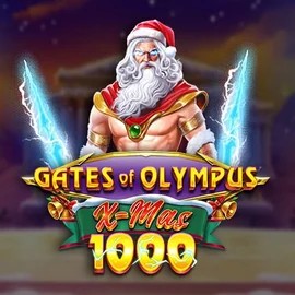 Gates of Olympus Xmas 1000 slot logo by Pragmatic Play at Duffspin Casino