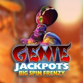 Genie Jackpots: Big Spin Frenzy online game logo by Blueprint Gaming on duff-spin.org