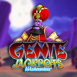 Genie Jackpots Wishmaker slot visual from Blueprint Gaming available on duff-spin.org