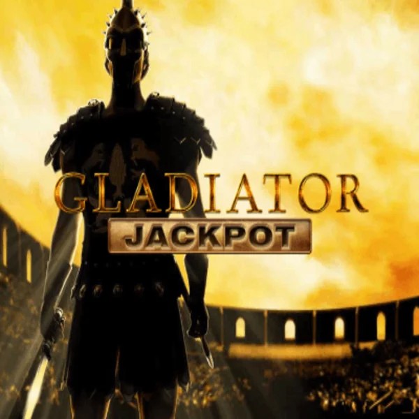 Gladiator Jackpot online game logo by Playtech on duff-spin.org