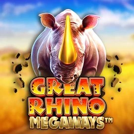 Great Rhino Megaways logo by Pragmatic Play Duffspin Casino