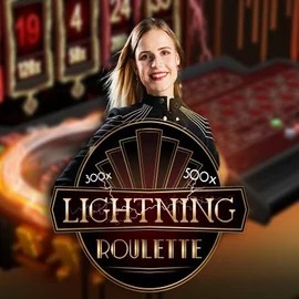 Lightning Roulette logo by Evolution at Duffspin Casino