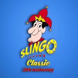 Slingo Classic 20th Anniversary logo – Casino Games by Slingo at Duffspin Casino
