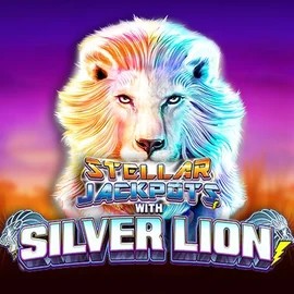 Stellar Jackpots with Silver Lion casino game by Lightning Box Game – featured logo at Duffspin Casino